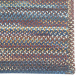 American Legacy Slate Blue Braided Rug Cross-Sewn Corner image