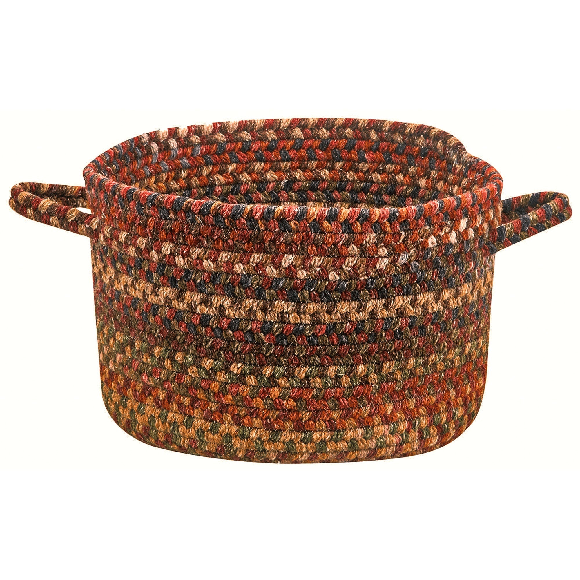 American Legacy Antique Multi Braided Rug Basket image