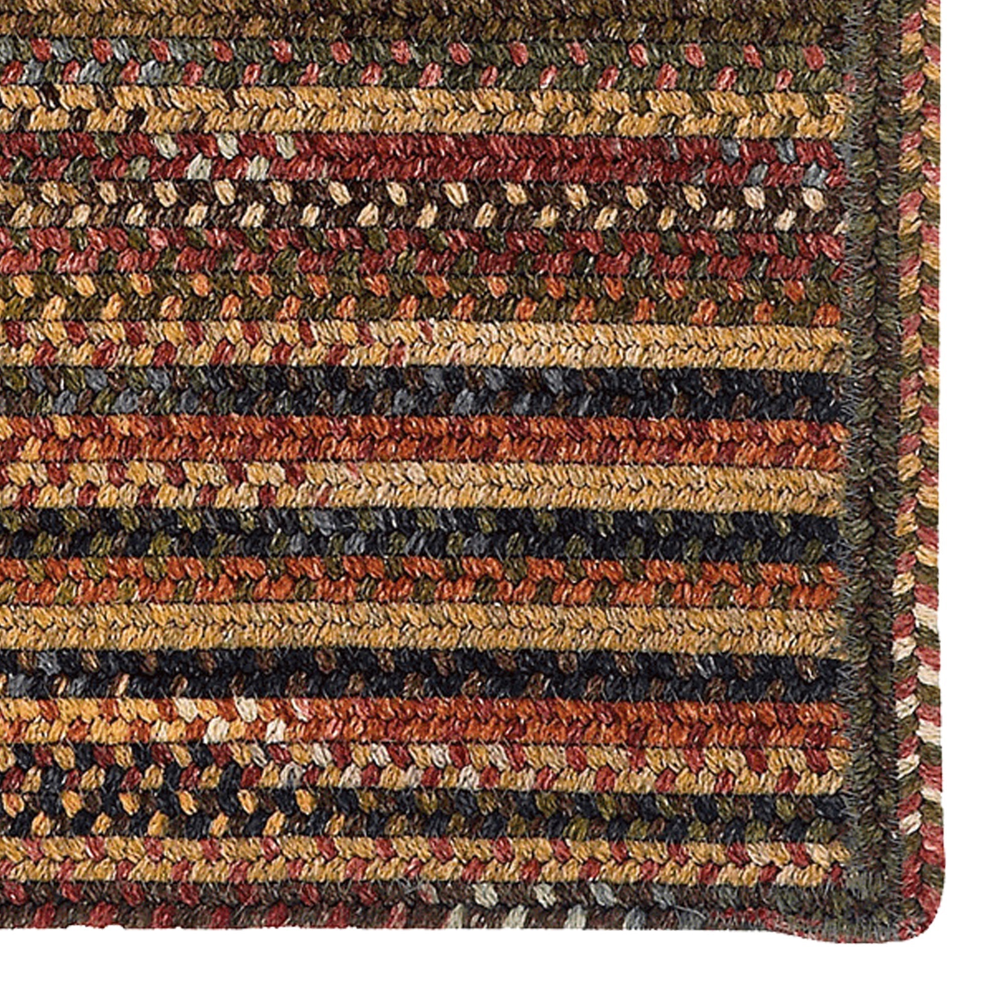 American Legacy Antique Multi Braided Rug Cross Sewn Rectangle image