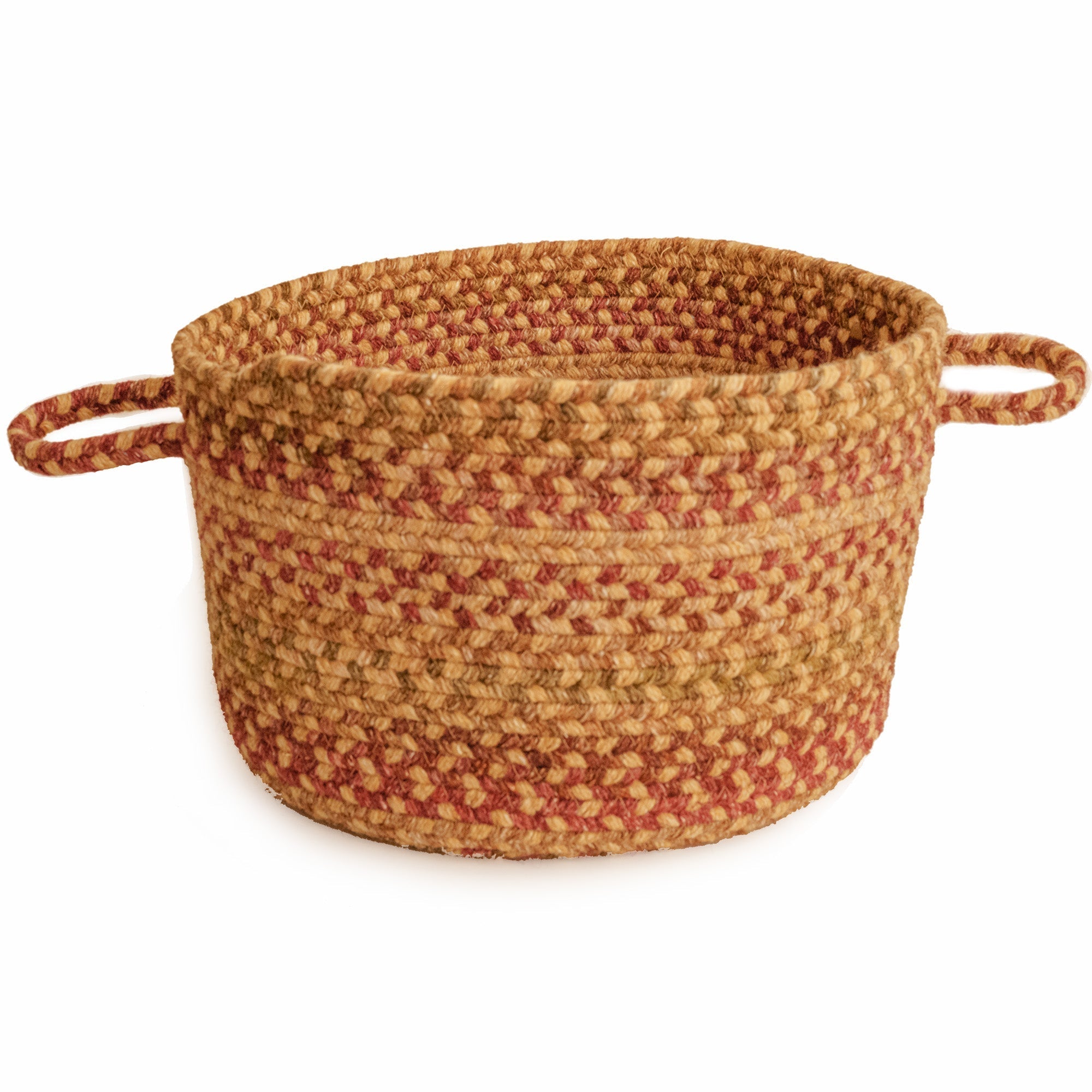 American Classic Harvest Gold Braided Rug Basket image