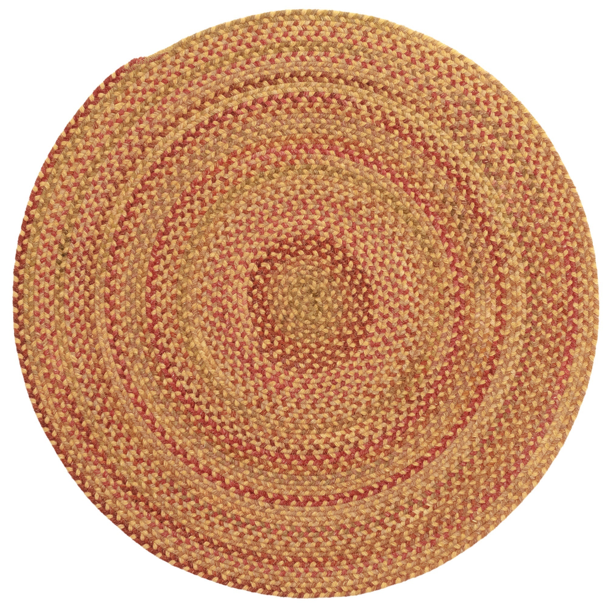 American Classic Harvest Gold Braided Rug Round image