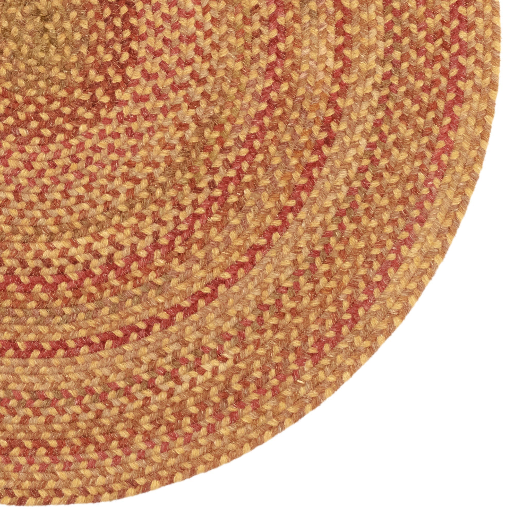 American Classic Harvest Gold Braided Rug Round image