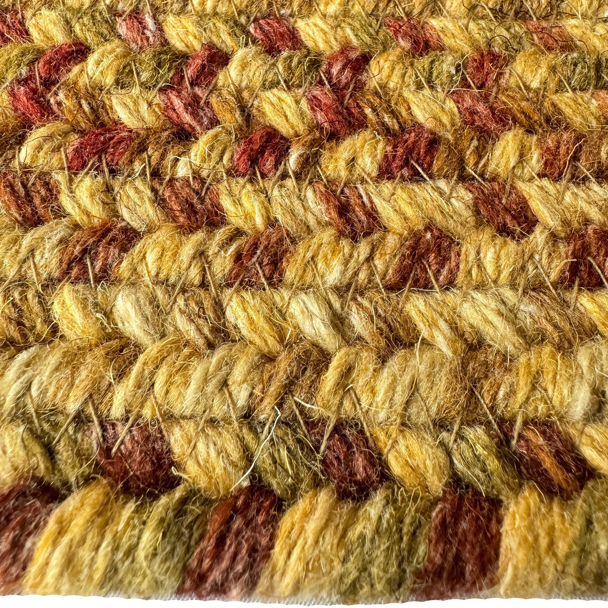 American Classic Harvest Gold Braided Rug Round image