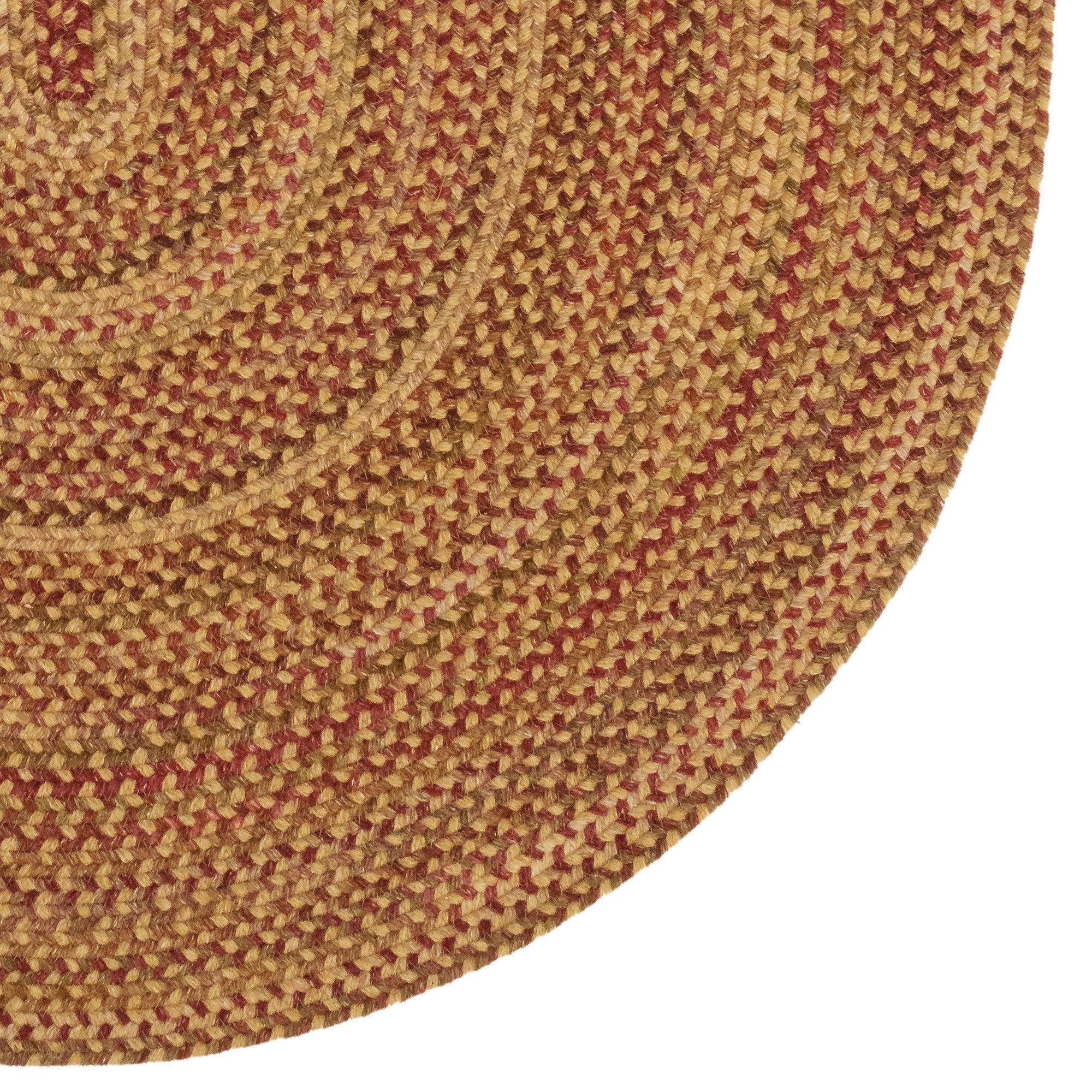 American Classic Harvest Gold Braided Rug Oval image