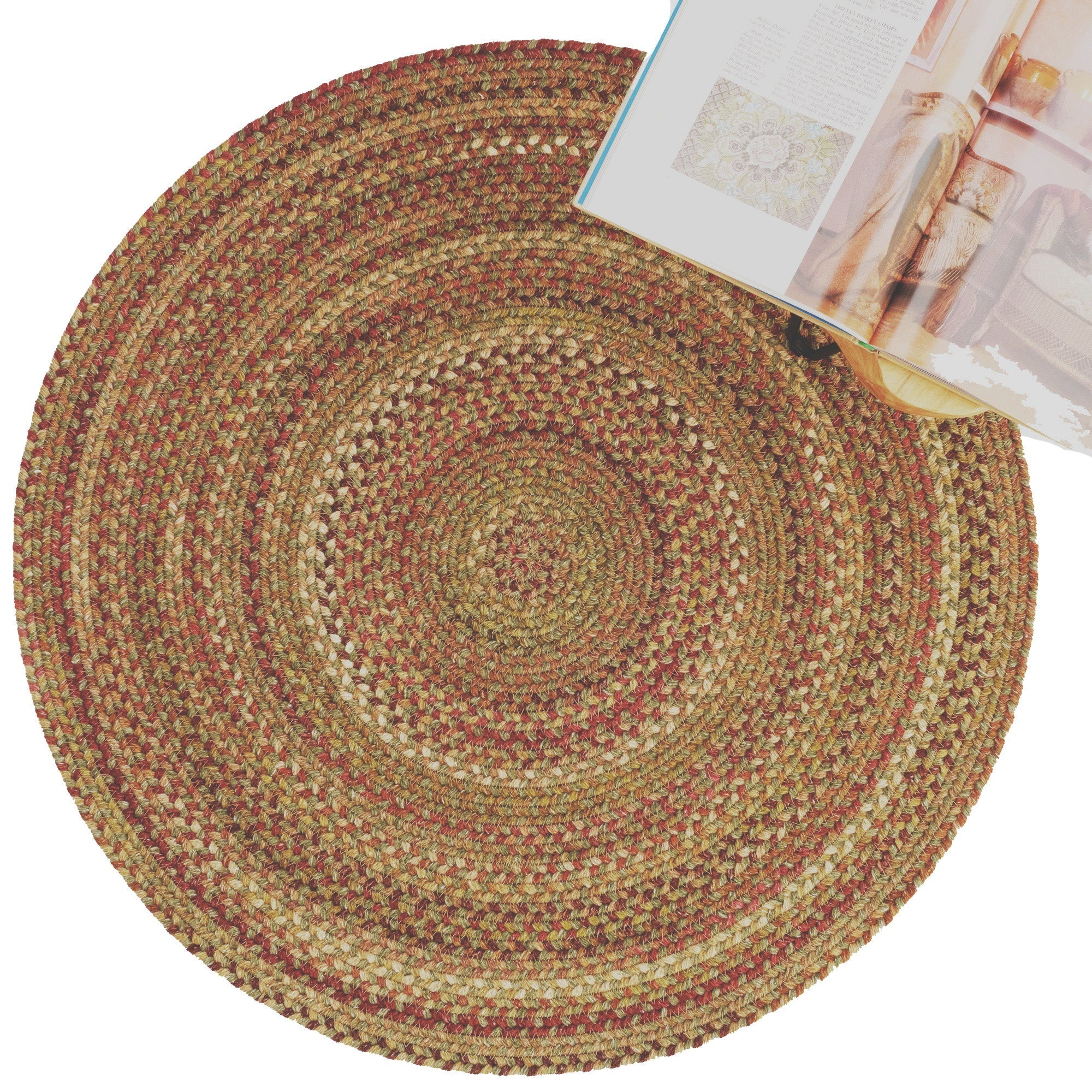 American Classic Foliage Braided Rug Round image