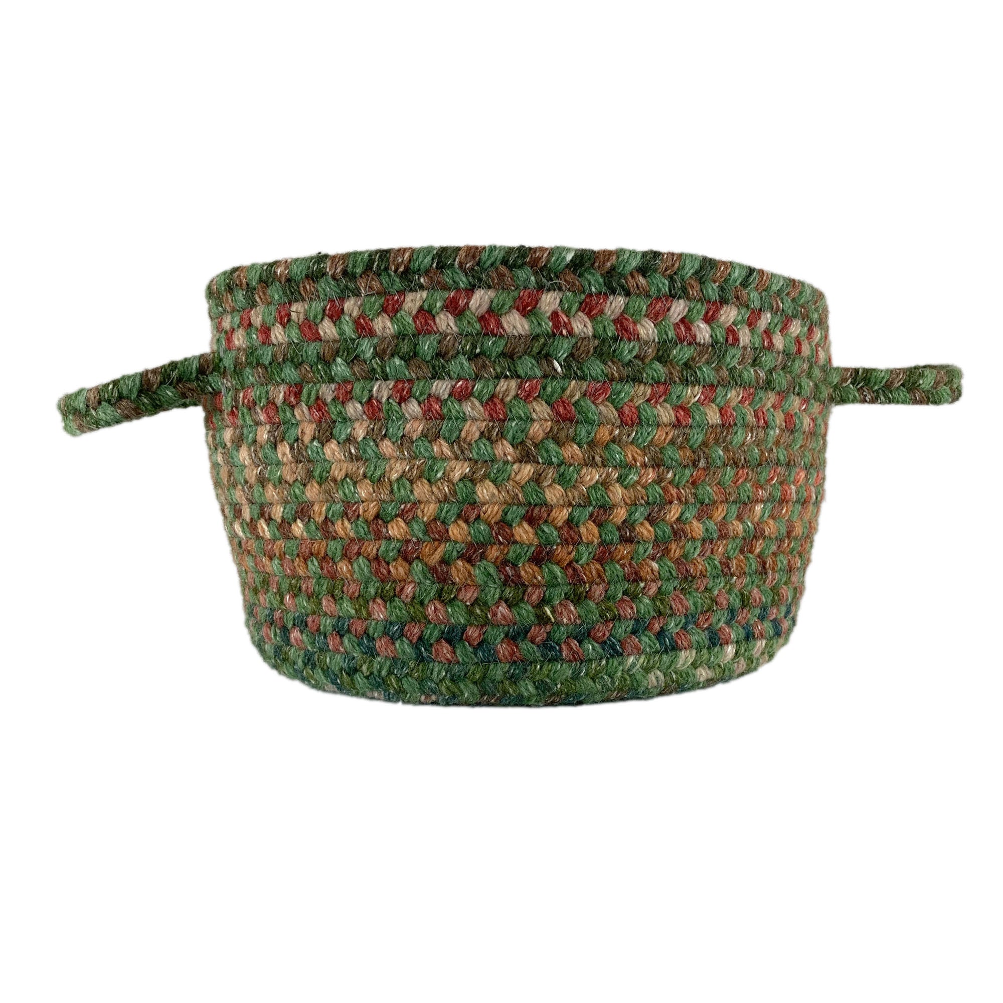 American Classic Green Multi Braided Rug Basket image