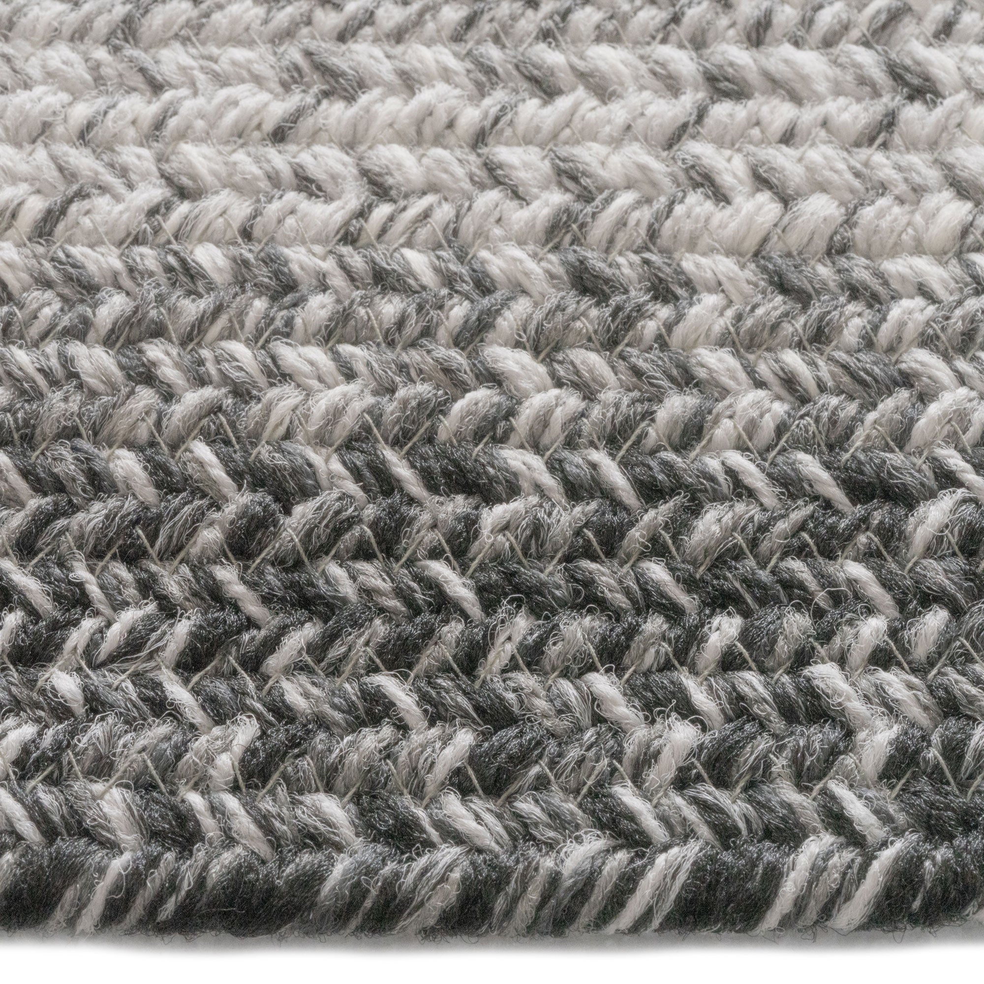 Sturbridge Coventry Gray Braided Rug Concentric Rectangle image