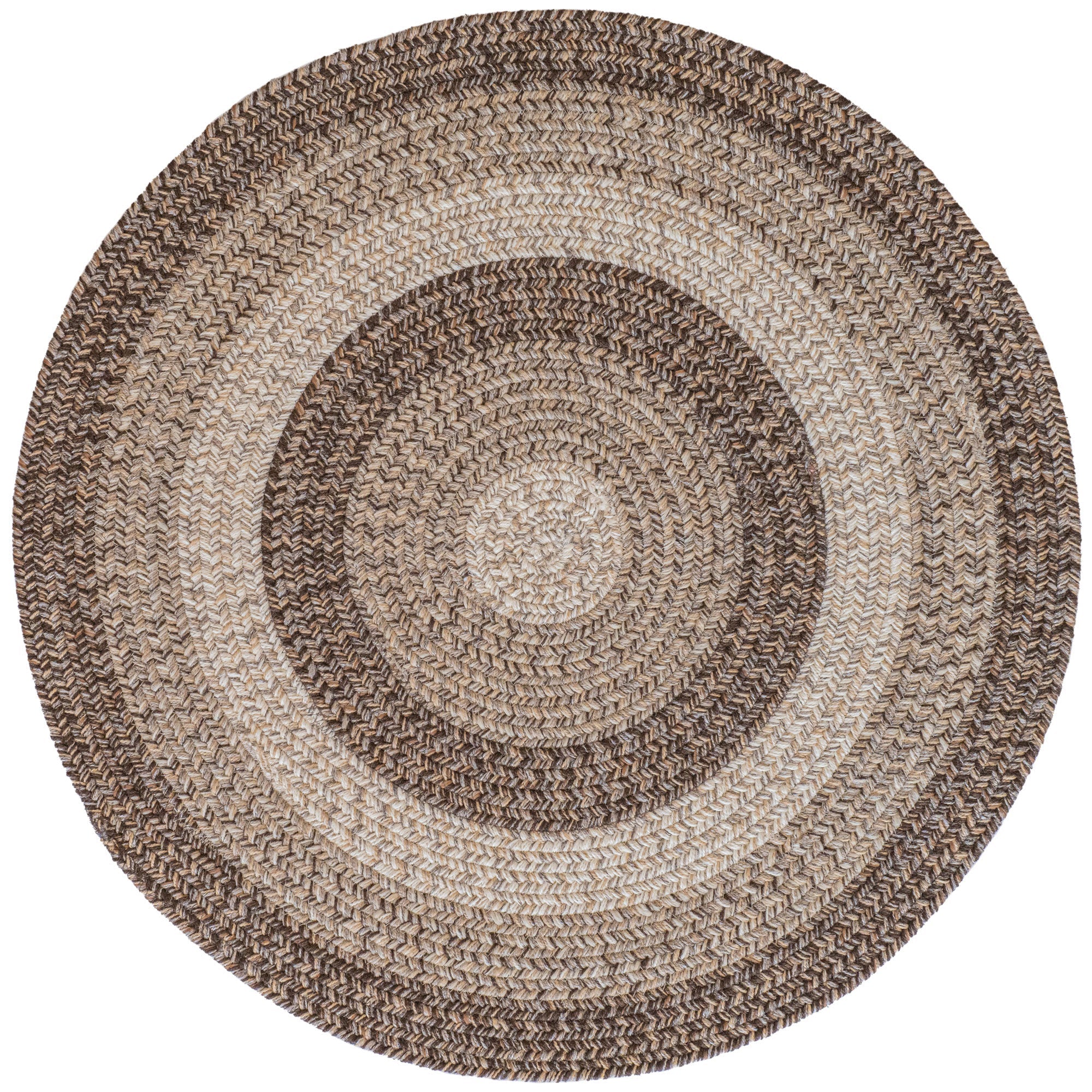 Sturbridge Berkshire Brown Braided Rug Round image