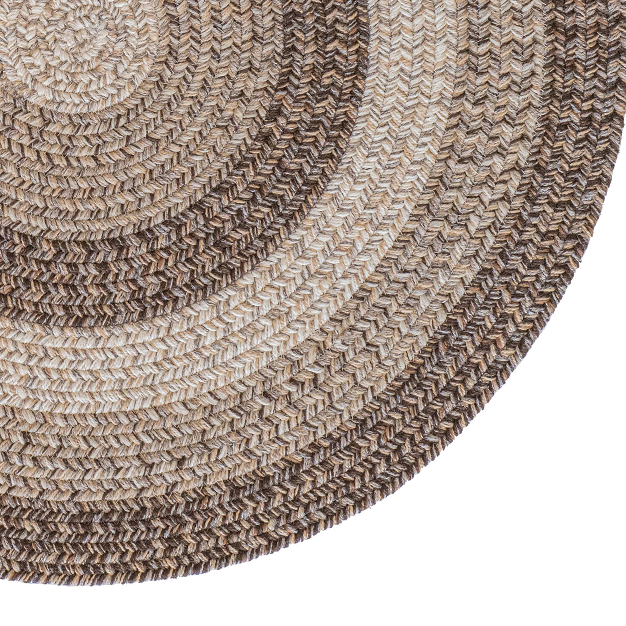 Sturbridge Berkshire Brown Braided Rug Round image