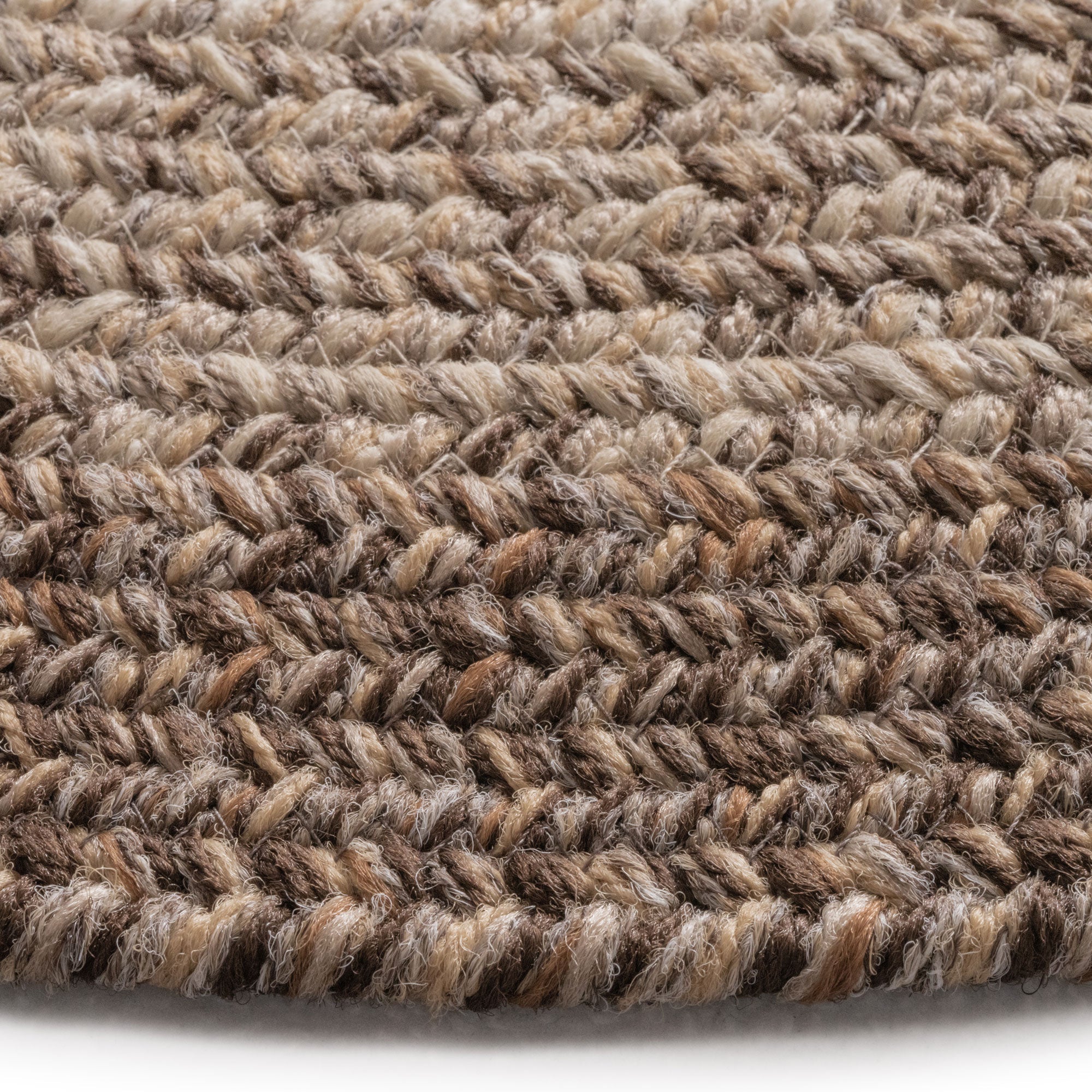 Sturbridge Berkshire Brown Braided Rug Round image