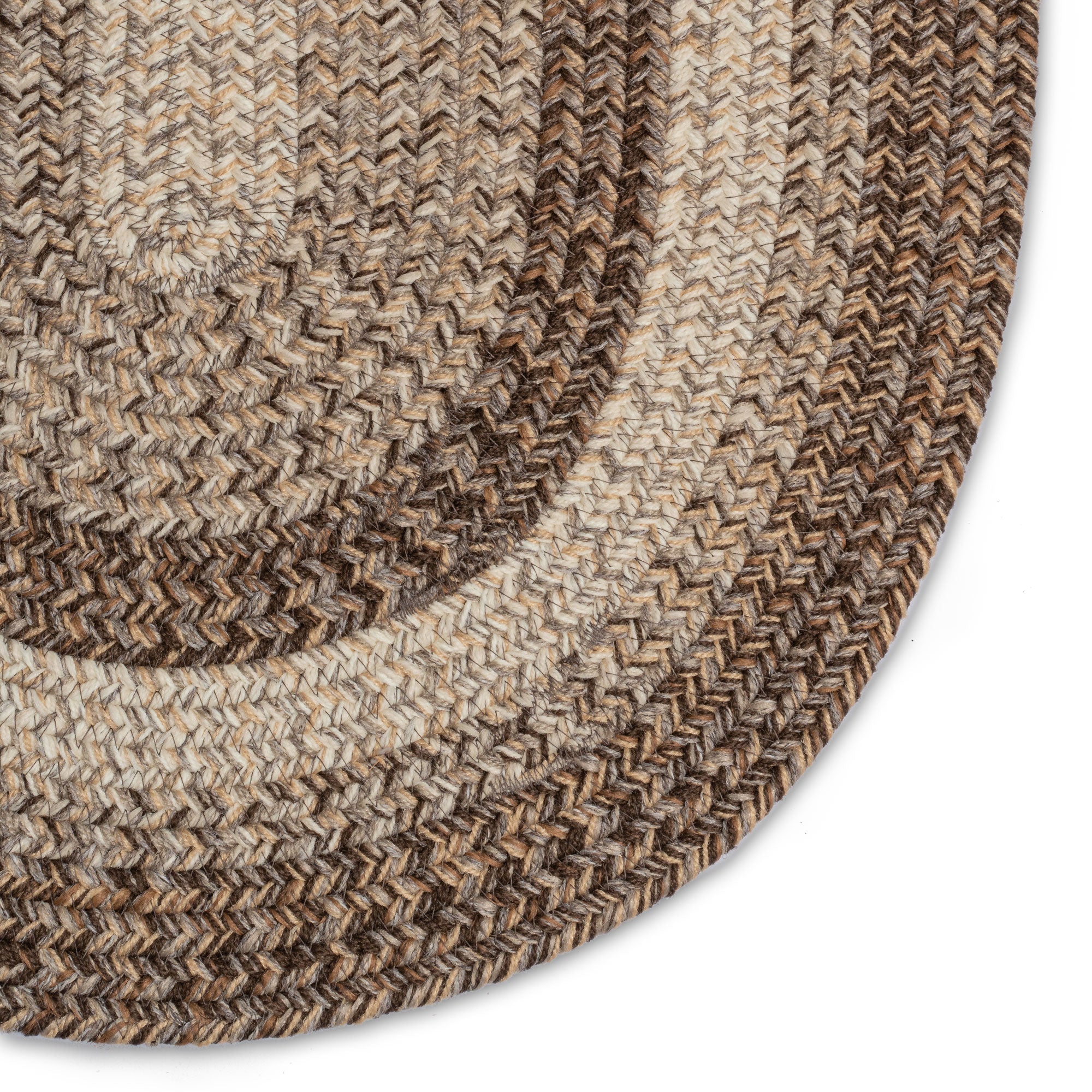 Sturbridge Berkshire Brown Braided Rug Oval image