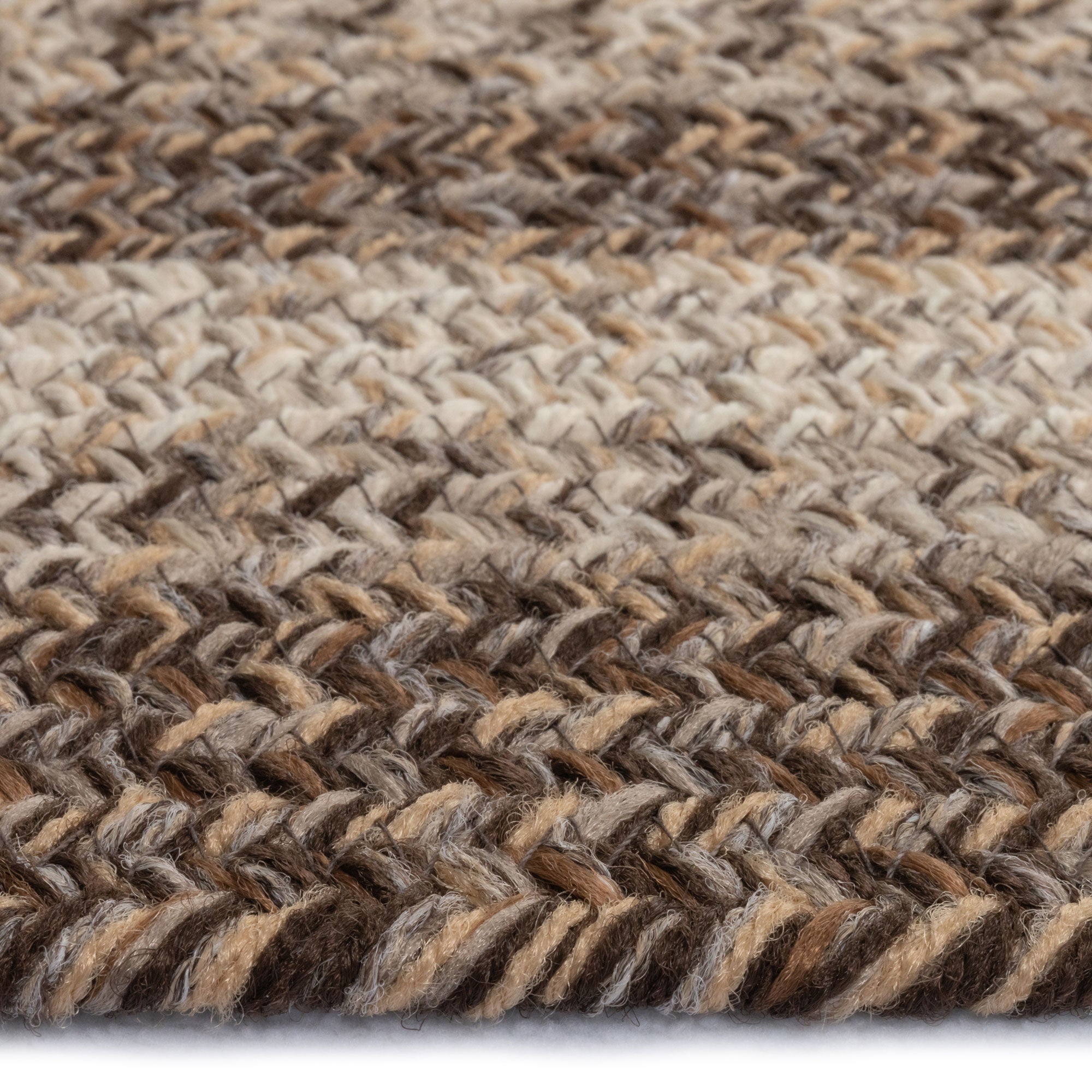 Sturbridge Berkshire Brown Braided Rug Oval image