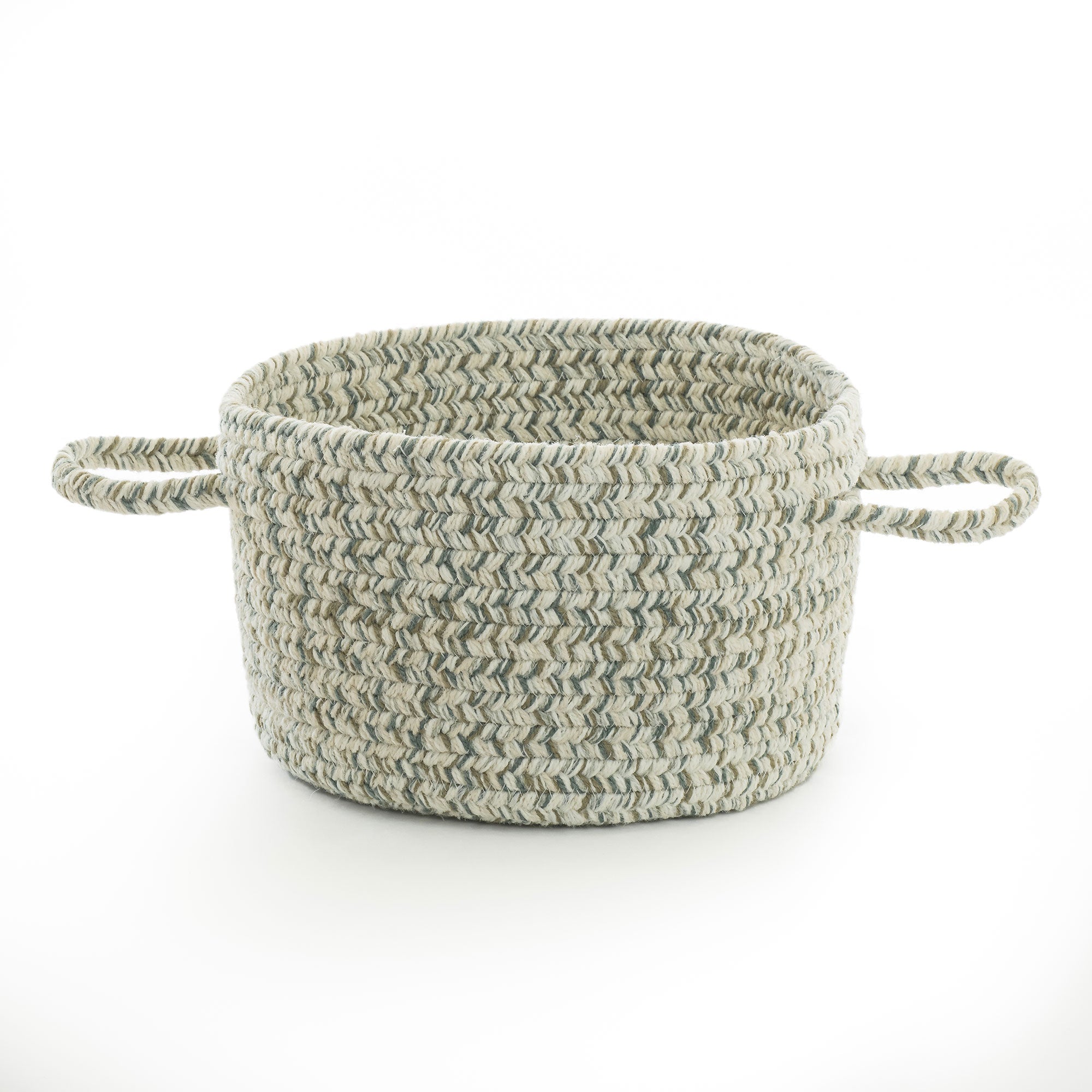 Stockton Light Green Braided Rug Basket image