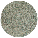 Stockton Medium Green Braided Rug Round image