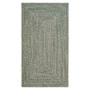 Stockton Medium Green Braided Rug Concentric image