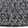 Stockton Dark Gray Braided Rug Round Cross Section image