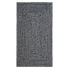 Stockton Dark Gray Braided Rug Concentric image