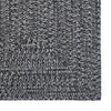 Stockton Dark Gray Braided Rug Concentric Corner image