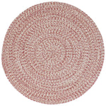 Stockton Light Red Braided Rug Round image