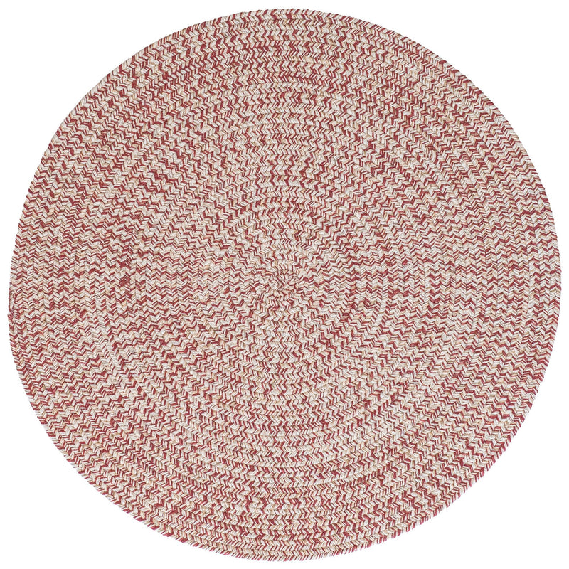 Stockton Light Red Braided Rug Round image