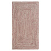 Stockton Light Red Braided Rug Concentric image