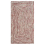 Stockton Light Red Braided Rug Concentric image