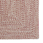 Stockton Light Red Braided Rug Concentric Corner image