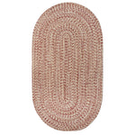 Stockton Light Red Braided Rug Oval image