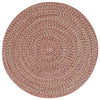 Stockton Medium Red Braided Rug Round image