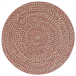 Stockton Medium Red Braided Rug Round image