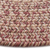 Stockton Medium Red Braided Rug Round Cross Section image