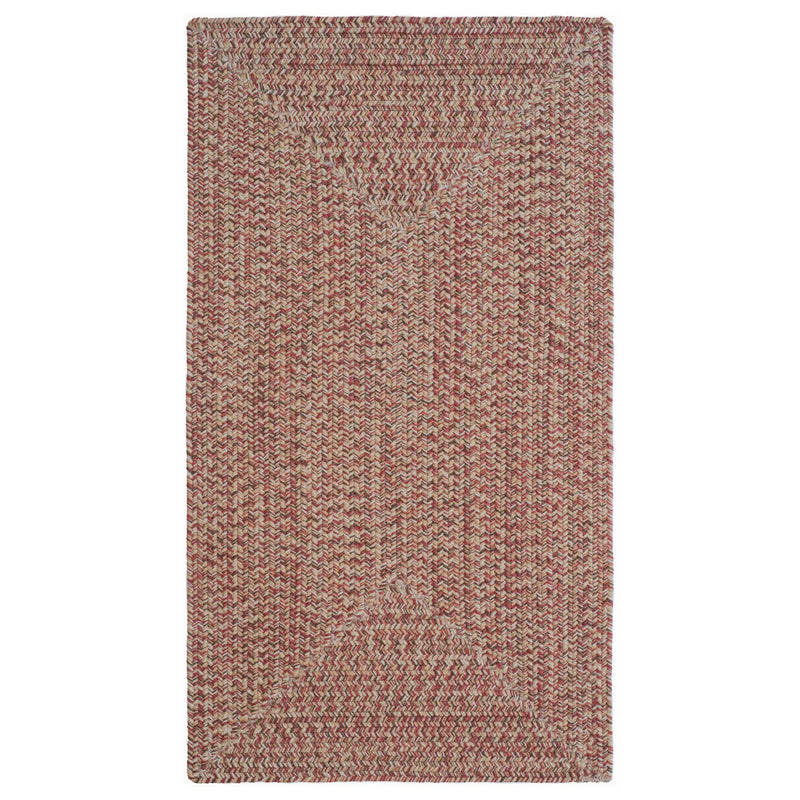 Stockton Medium Red Braided Rug Concentric image