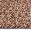 Stockton Medium Red Braided Rug Oval Cross Section image