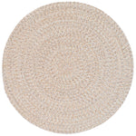 Stockton Light Brown Braided Rug Round image