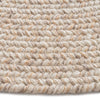 Stockton Light Brown Braided Rug Round Cross Section image