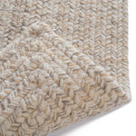 Stockton Light Brown Braided Rug Concentric Back image