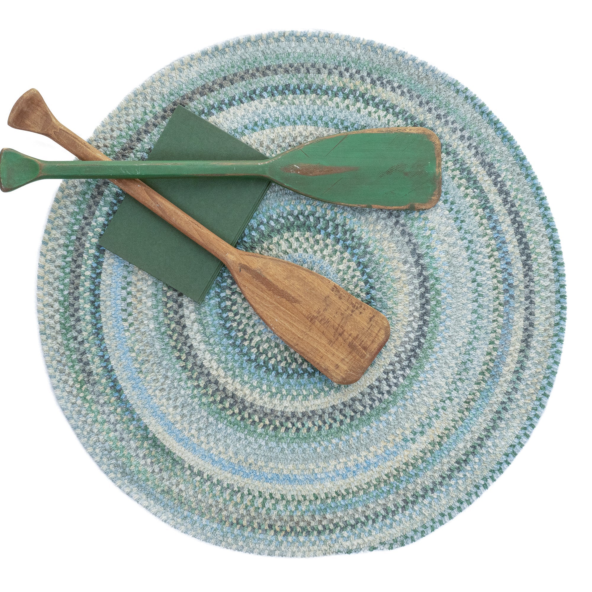 Synergy Misty Sage Braided Rug Round image