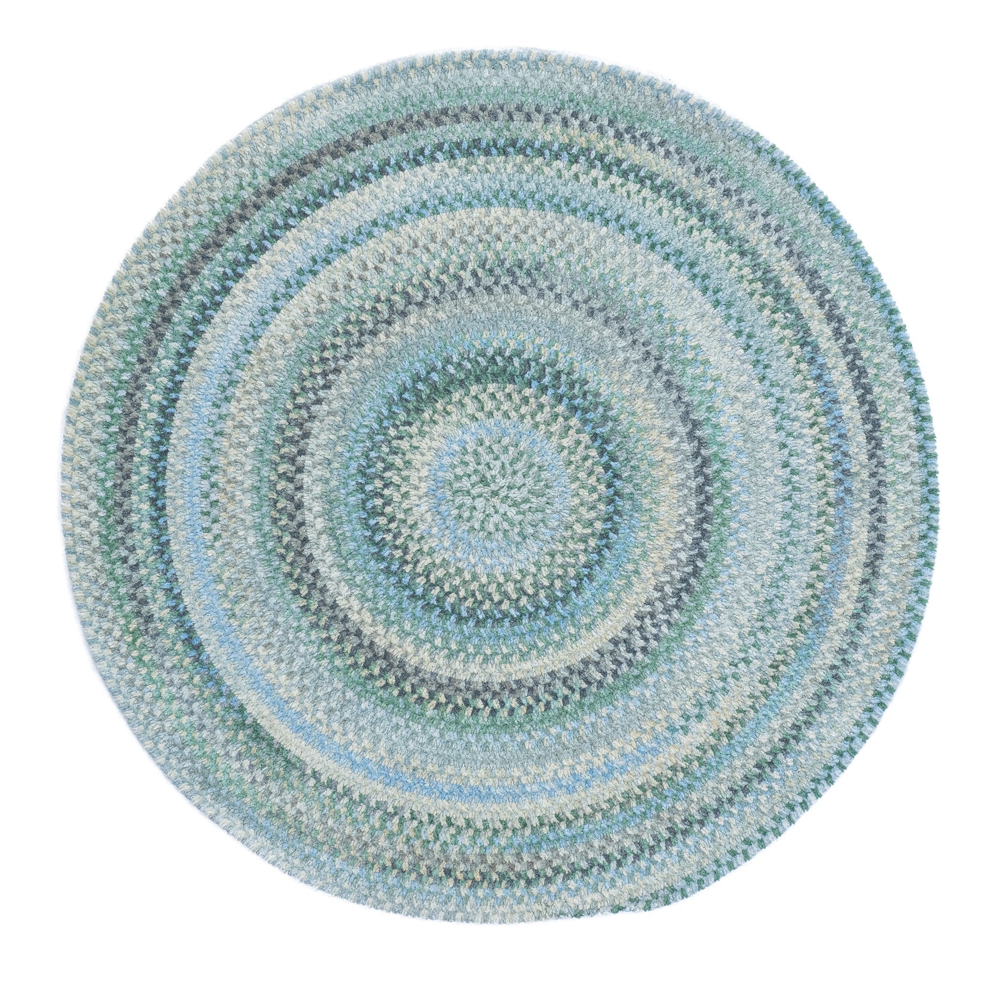 Synergy Misty Sage Braided Rug Round image