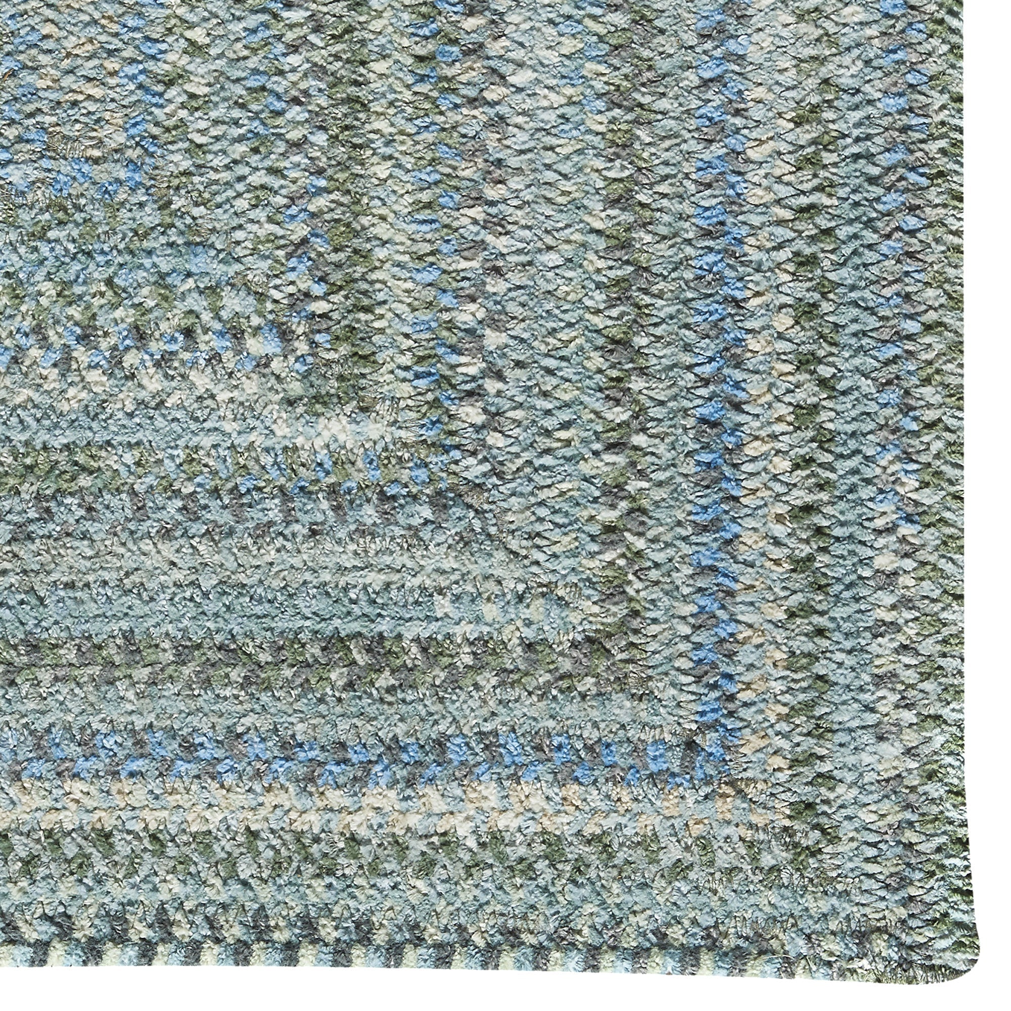 Synergy Misty Sage Braided Rug Concentric Rectangle image