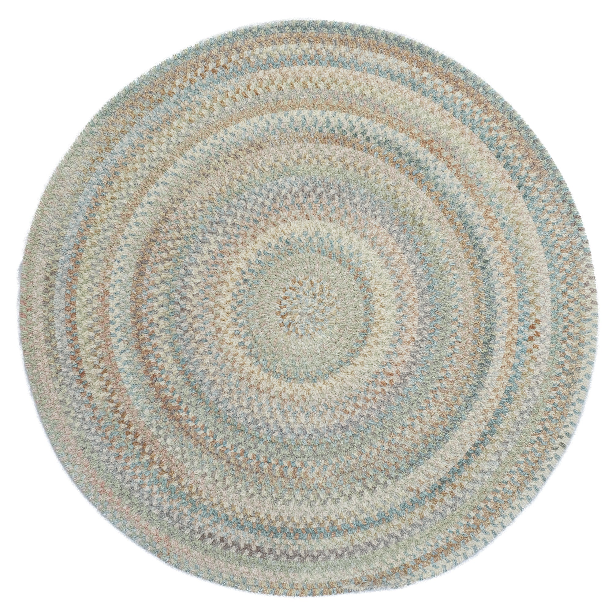 Synergy Blue Opal Braided Rug Round image