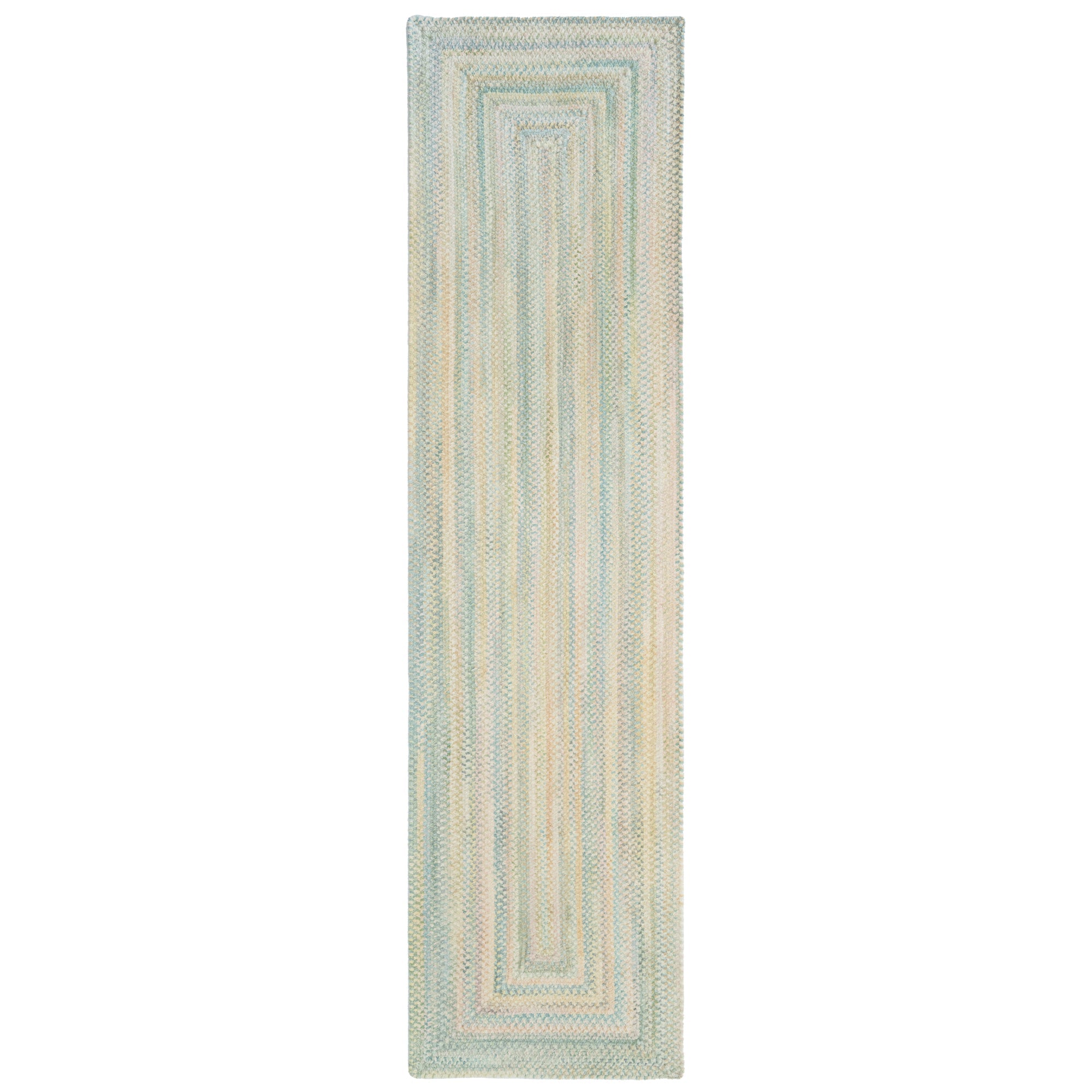 Synergy Blue Opal Braided Rug Concentric Rectangle image