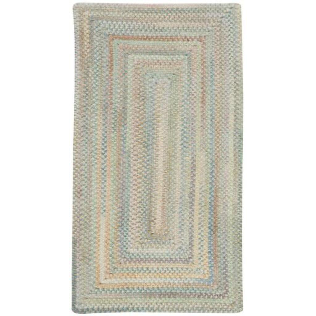 Synergy Blue Opal Braided Rug Concentric Rectangle image