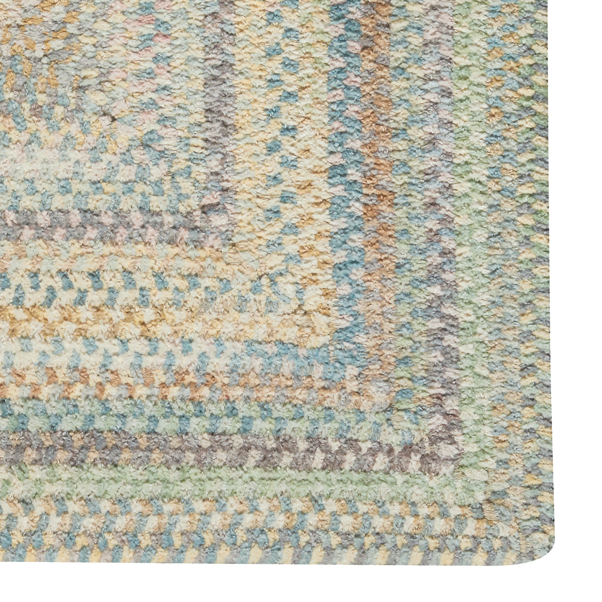 Synergy Blue Opal Braided Rug Concentric Rectangle image