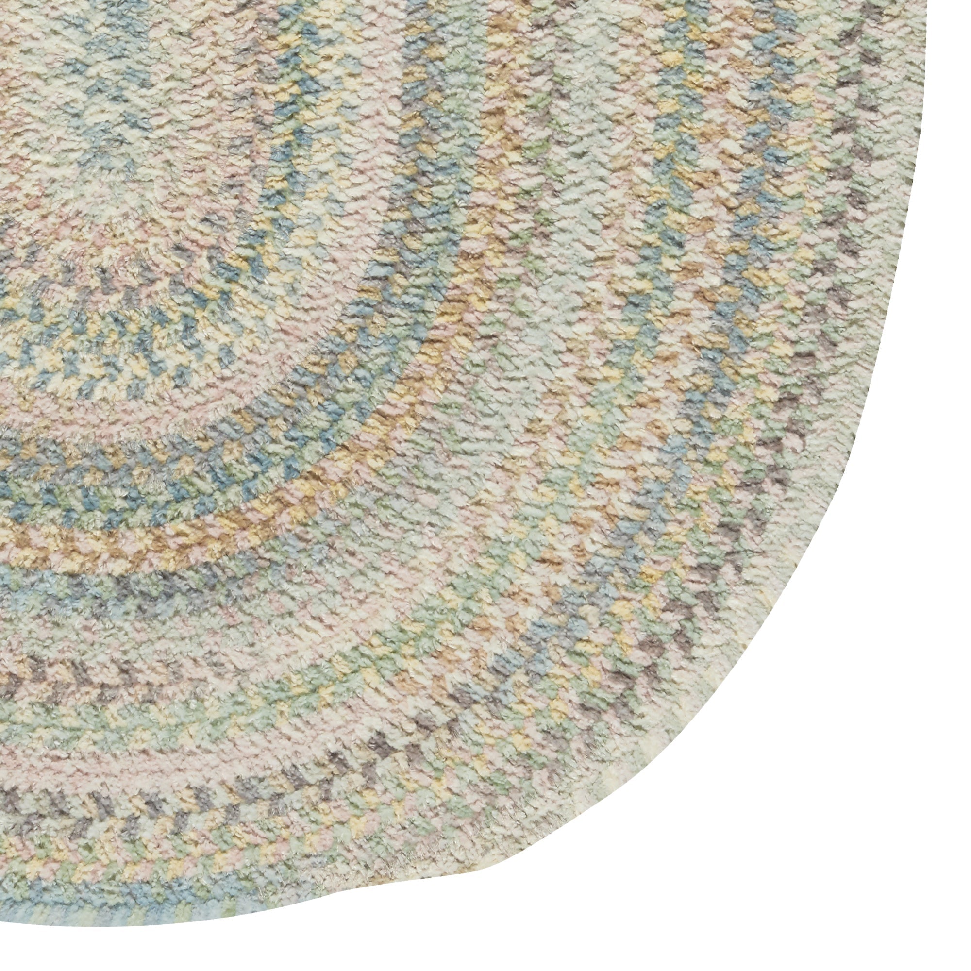 Synergy Blue Opal Braided Rug Oval image