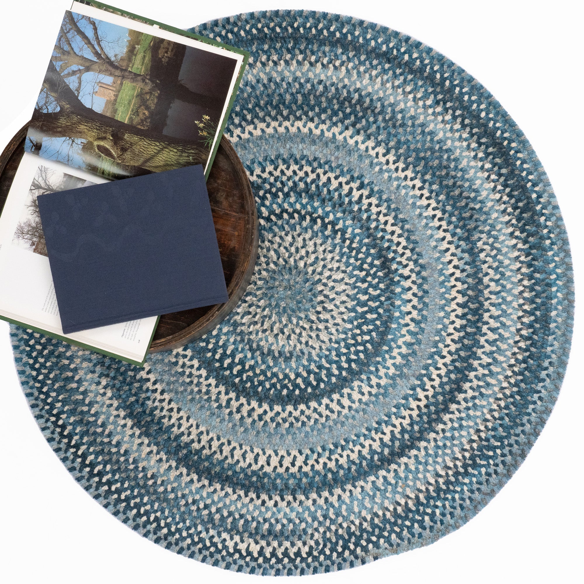 Synergy Chambray Braided Rug Round image