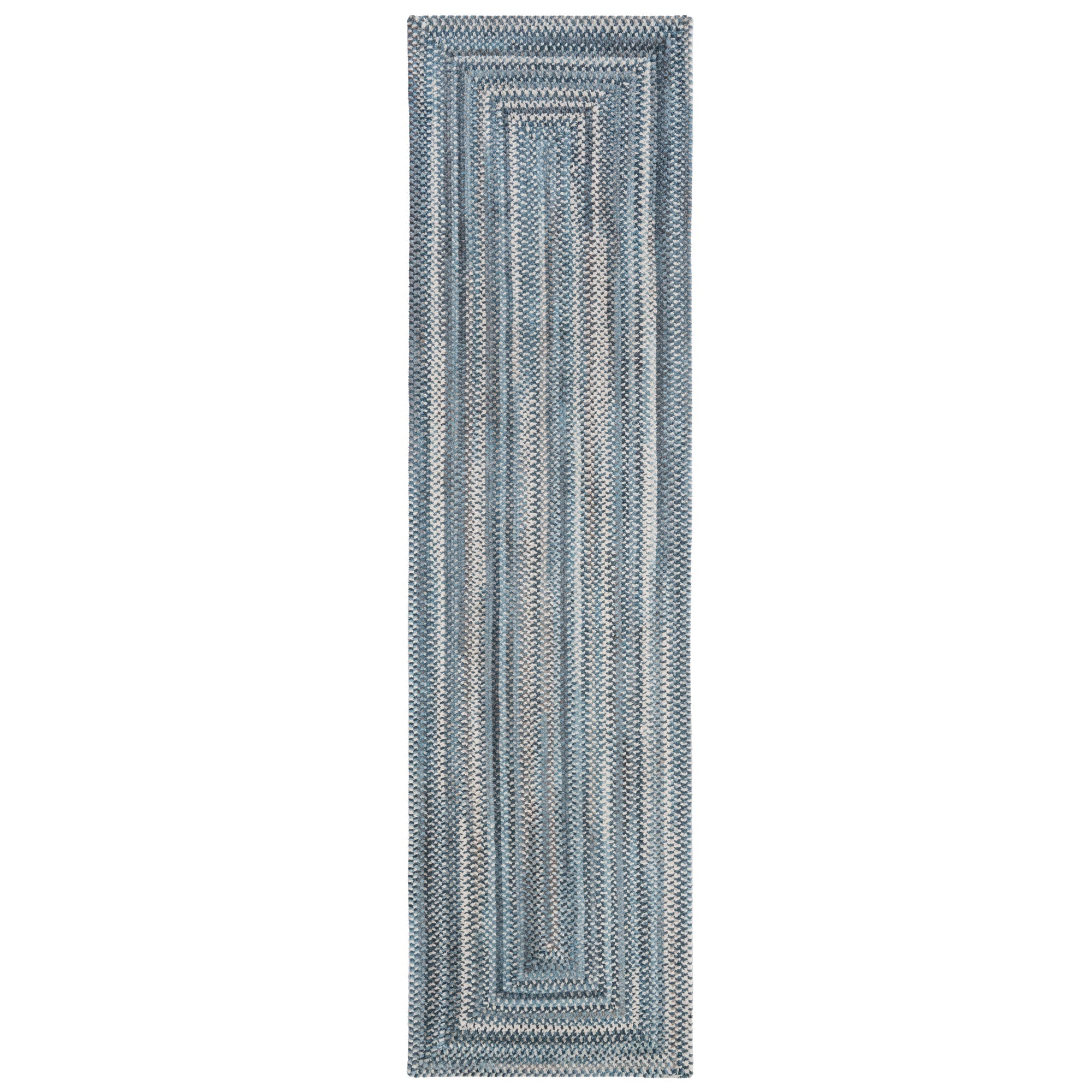 Synergy Chambray Braided Rug Concentric Rectangle image