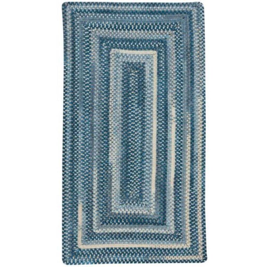 Synergy Chambray Braided Rug Concentric Rectangle image