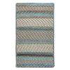 Wanderer Ocean Blue Braided Rug Cross-Sewn image