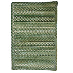 Cottonstone Balsam Green Braided Rug Cross-Sewn image