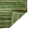 Cottonstone Balsam Green Braided Rug Cross-Sewn Back image